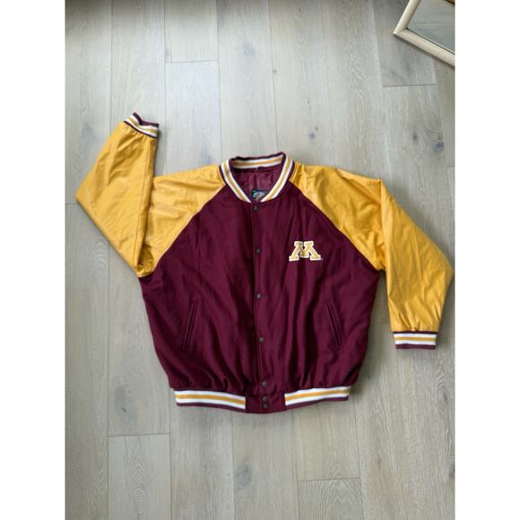 90S Steve & Berry's Letterman Jacket University Of Minnesota Gophers Varsity 3XL - Picture 1 of 16